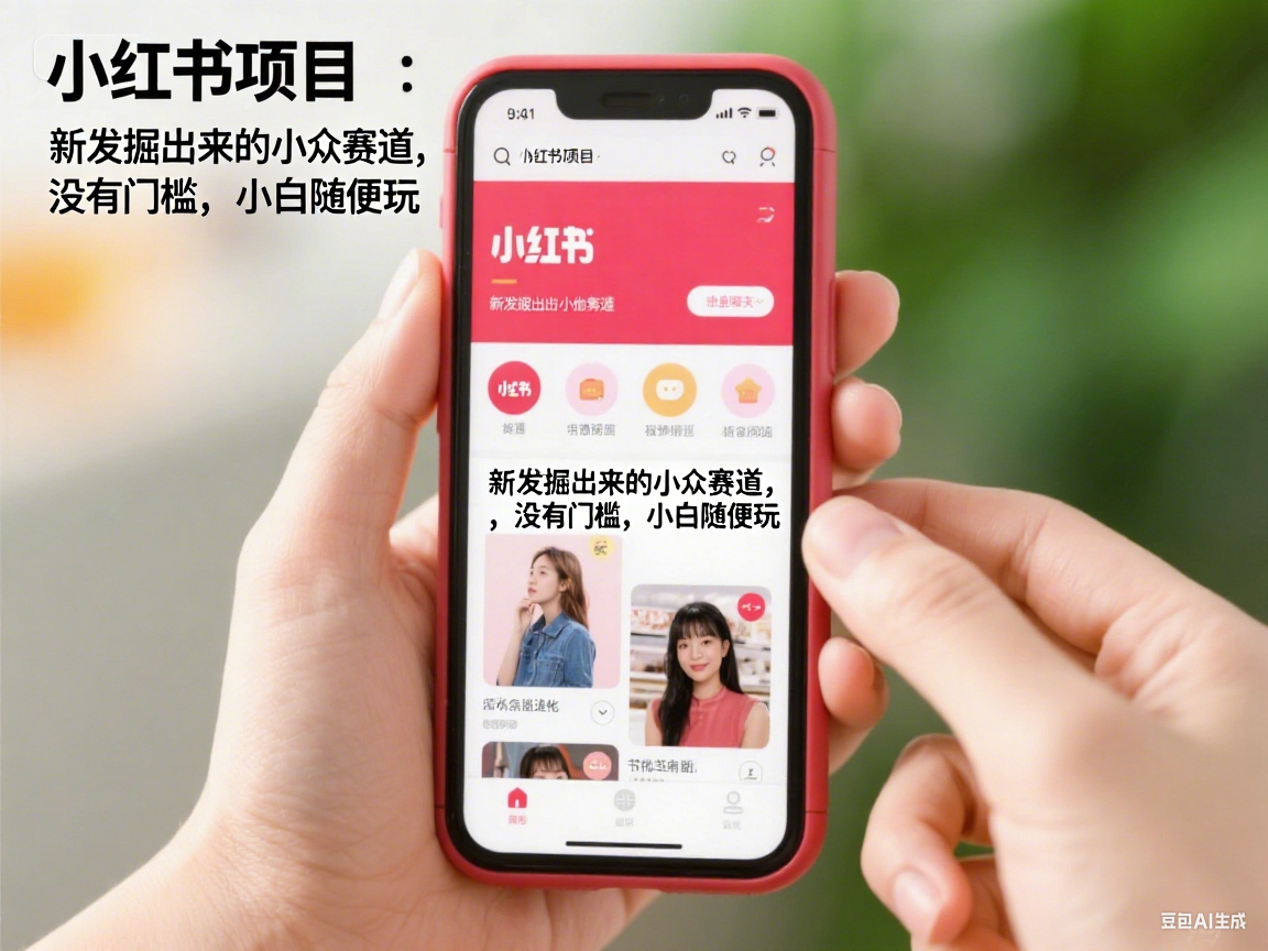 小红书项目：新发掘出来的小众赛道 ，没有门槛，小白随便玩-迷胡学堂