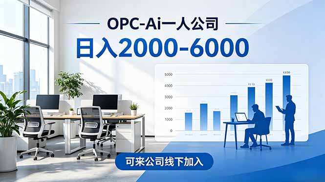 2026创业新风口—OPC一人公司模式震撼首发！日收益2000-6000+，项目绿色长久，安全稳健，合…-迷胡学堂