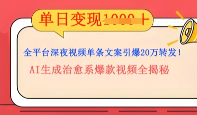 全平台深夜文案新风口：DeepSeek生成百万播放量金句，治愈系内容涨粉速度快4倍-迷胡学堂